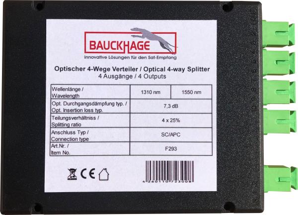 Bauckhage optical 4-way splitter